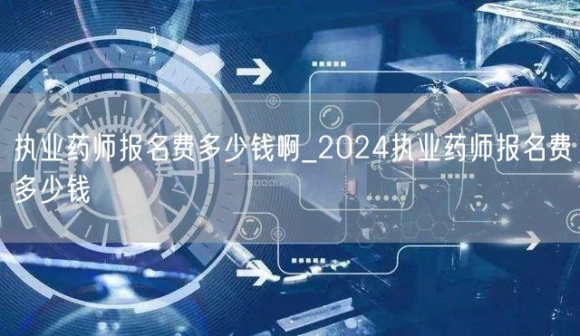 执业药师报名费2024价格查询