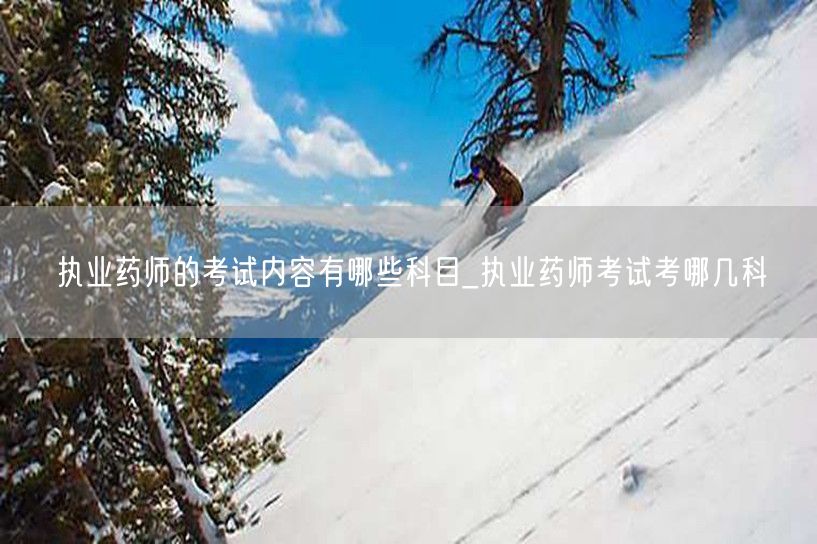 执业药师考试内容科目概览