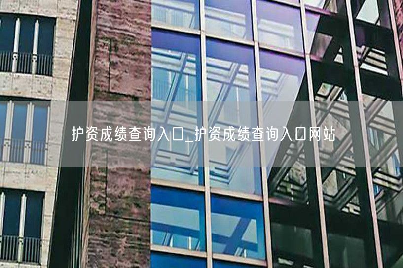 护资成绩查询官网 官方入口