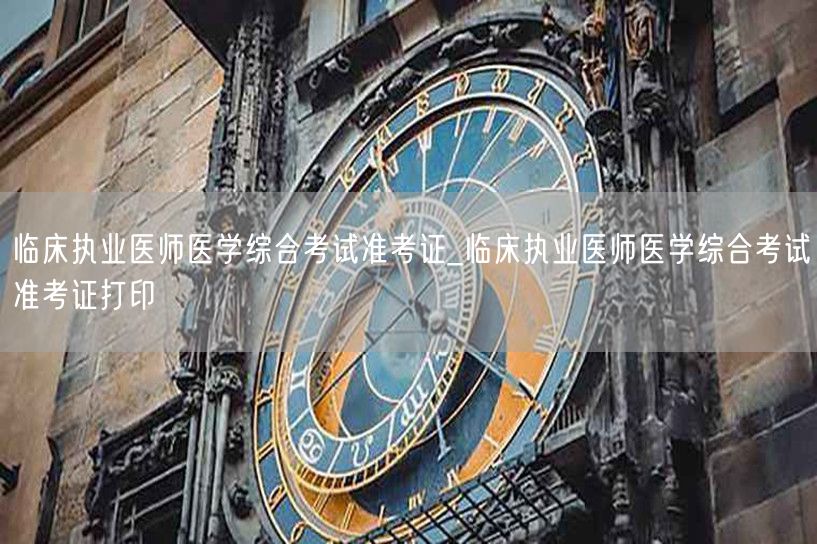 临床执业医师医学综合考试准考证在线打印