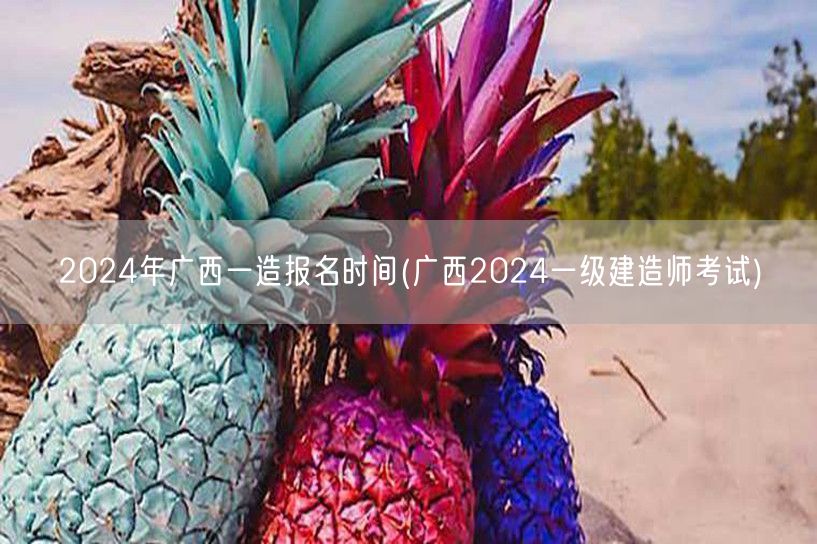 2024年广西一造报名时间 广西一级建造