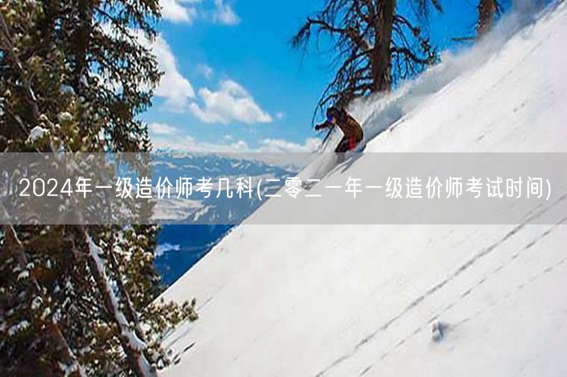 2024年一级造价师考几科 考试科目概览
