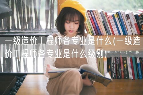 一级造价工程师各专业是什么 各专业划分与