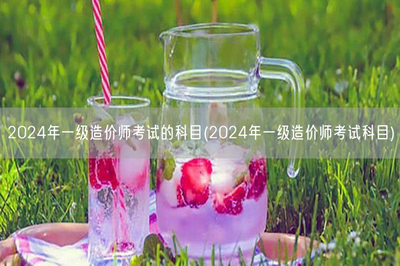 2024年一级造价师考试科目概览