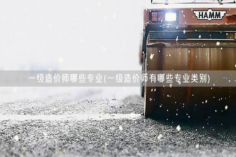 一级造价师哪些专业 涵盖专业类别概览