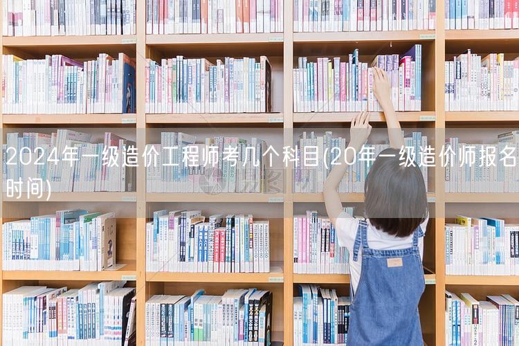 2024年一级造价工程师考试科目概览 报