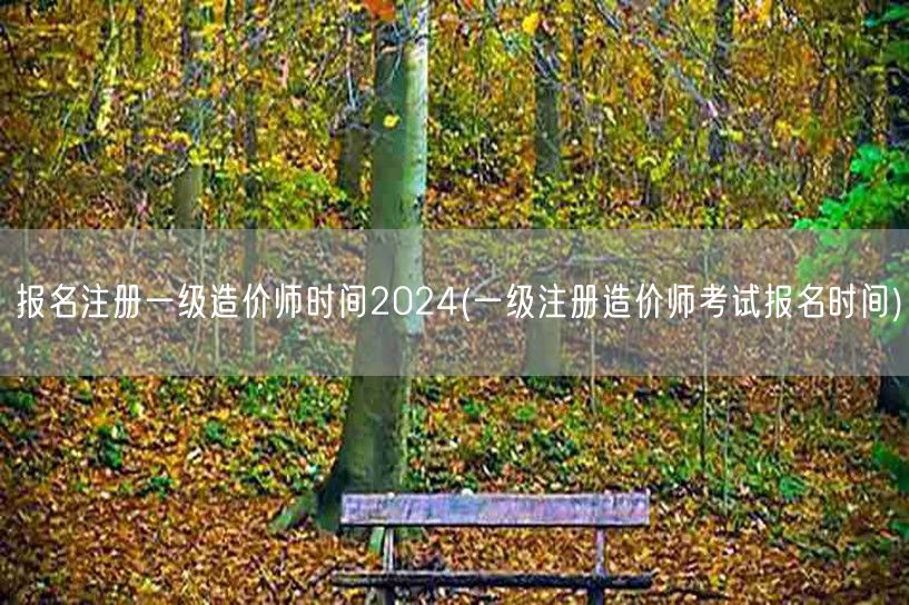 报名注册一级造价师时间2024 官方发布