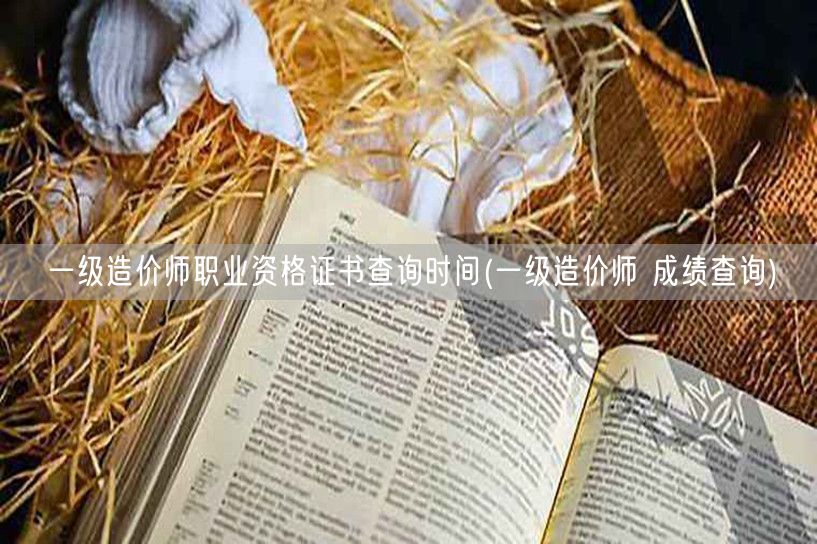 一级造价师职业资格证书查询时间 查询流程