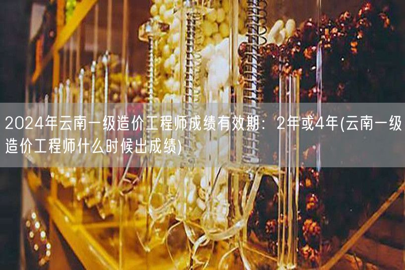 2024年云南一级造价工程师成绩有效期：