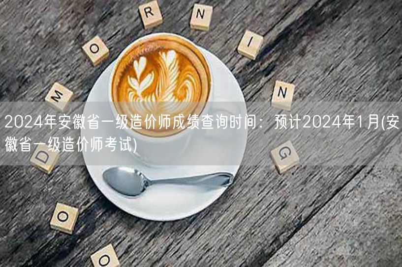 2024年安徽省一级造价师成绩查询时间 