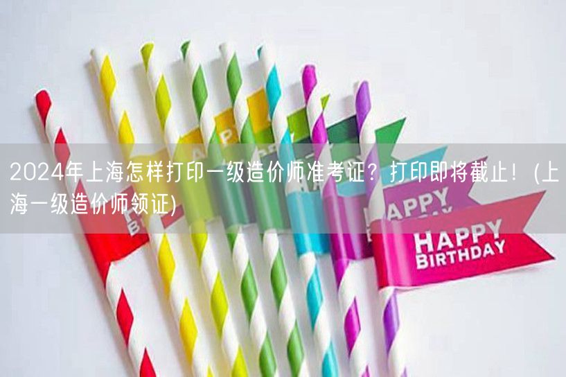 2024年上海打印一级造价师准考证方法 