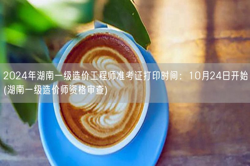 2024年湖南一级造价工程师准考证打印时