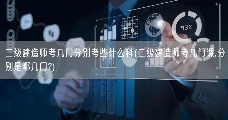 二级建造师考几门 分别考些什么科目 考试