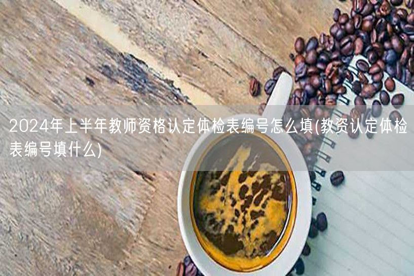 教师资格认定体检表编号填写指南2024上