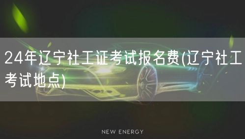 24年辽宁社工证报名费及考试地点
