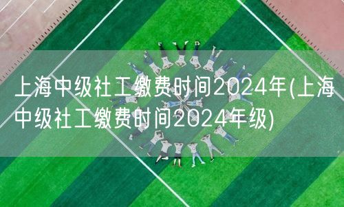 上海中级社工2024缴费时间及年级