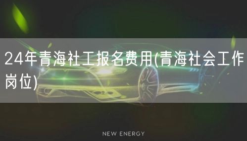 24年青海社工报名费用及岗位信息
