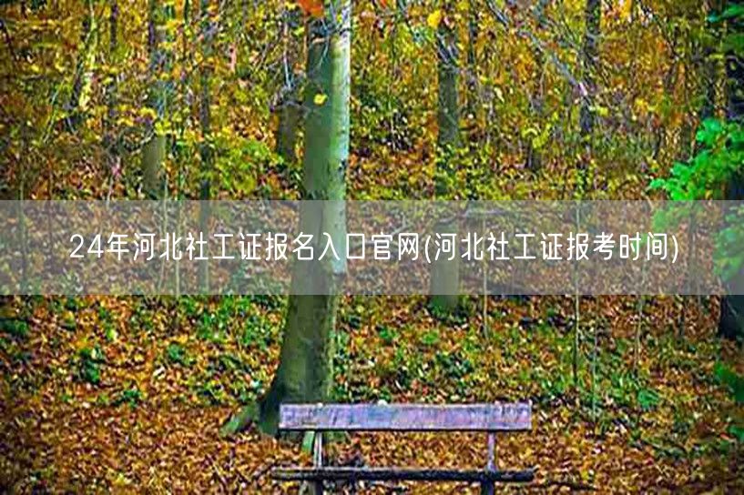 24年河北社工证报名官网及报考时间