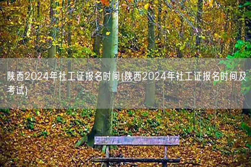 陕西2024社工证报名考试时间公告