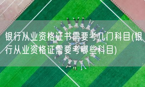 银行从业资格证考试科目概览