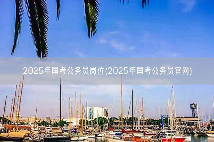 2025国考岗位查询官网入口
